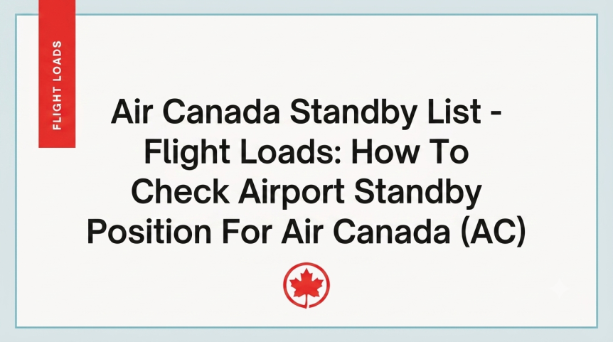 Air Canada Standby List - Flight Loads How To Check Airport Standby Position For Air Canada (AC)