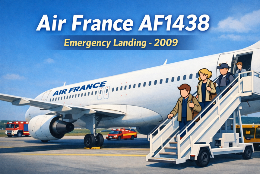 Air France AF1438 emergency landing