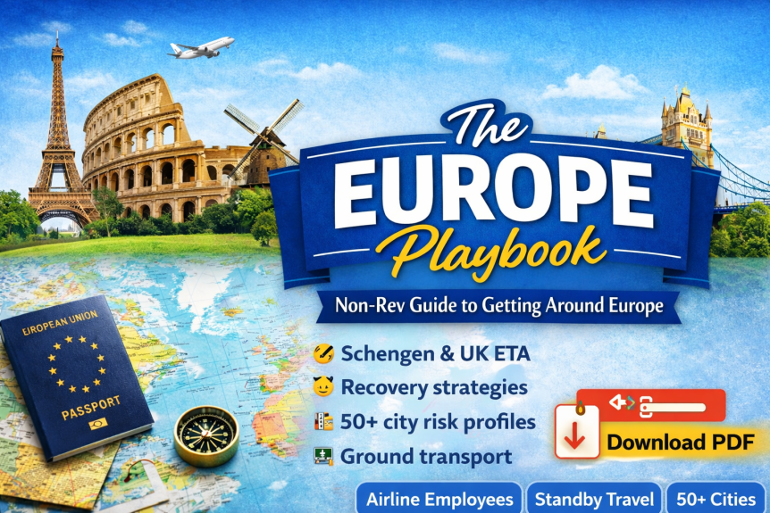 Europe non-rev travel guide for airline employees