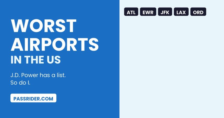 Worst airports in the US: Kerwin McKenzie with ATL, EWR, JFK, LAX and ORD airport codes